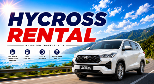 Toyota Innova Hycross Hire & Toyota Innova Hycross Rental by United Travels India for premium travel.